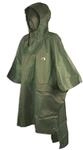 Tatonka Poncho 2 (M-L) - Wasserdichtes Regencape mit Kapuze und Schn&uuml;rzug -