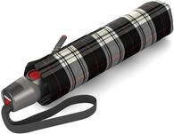 Knirps Regenschirm T.200 Medium Duomatic Taschenschirm (Check Black & White)