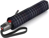 Knirps T200 Duomatic, Check Black, L&auml;nge ca. 28 cm, Durchmesser ca. 5 cm