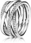 PANDORA Damen-Ring 925 Silber Zirkonia wei&szlig; Gr. 54 (17.2) - 190919CZ-54