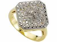 Diamonds by Ellen K. Damen-Ring 925 Sterlingsilber bicolor 1 Diamant 0,0106ct....
