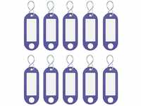 Wedo 262103403 Schlüsselanhänger Kunststoff (mit S-Haken, auswechselbare Etiketten)