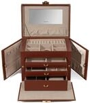 Friedrich|23, Schmuckkoffer, Cordoba, Leder, 26 x 18,5 x 23 cm, Eckig,...