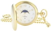 DUGENA Herren-Taschenuhr 4460306-1 Savonette, Quarz, wei&szlig;es Zifferblatt,