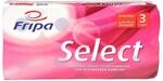 fripa Toilettenpapier 3-lagig, WC Papier Select: 8 x 250 Blatt, 100% Zellstoff, 8