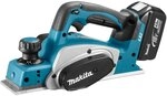 Makita Akku-Hobel 82mm 18 V im Makpac mit 2 Akkus 4,0 Ah + Ladeger&auml;t