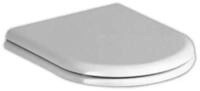 Keramag Courreges 572700000 1L-Sitz wei&szlig;, mit Scharnieren, verchromt