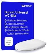 Duravit WC-Sitz, Toilettendeckel mit Absenkautomatik, Klodeckel aus Duroplast, mit