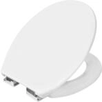 Cornat WC-Sitz "Tarox" - Klassisch wei&szlig;er Look - Pflegeleichter Duroplast -