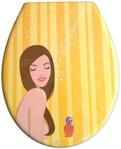 ADOB Design WC Sitz Shower Klobrille Klodeckel Toilettendeckel aus Duroplast,