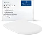 Villeroy & Boch WC-Sitz Subway 2.0 SlimSeat - Toilettendeckel Wei&szlig; gl&auml;nzend mit