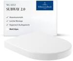 Villeroy & Boch WC-Sitz Subway 2.0 - Toilettendeckel Wei&szlig; gl&auml;nzend mit