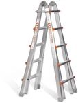 WAK&Uuml; Teleskopleiter 4x5 Sprossen Art.-Nr. 102 - Aluminium Leiter Made in Germany -