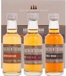 Auchentoshan Whisky Geschenkset | mit American Oak, Three Wood, 12 Years Old | 3 x
