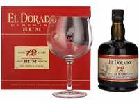 El Dorado 12 Years Old mit Geschenkverpackung mit 1 Glas Rum (1 x 0.7 l)