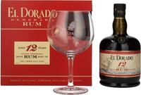 El Dorado 12 Years Old mit Geschenkverpackung mit 1 Glas Rum (1 x 0.7 l)