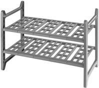 WENKO K&uuml;chen-Unterschrankregal Flexi, variabel, Silber, 39 x 28 x 82 cm