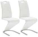 Robas Lund Esszimmerst&uuml;hle 2er Set Schwingstuhl Wei&szlig;, Esszimmerstuhl Stuhl Amado,