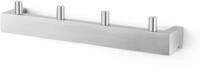 ZACK 40389 "LINEA" Handtuchhakenleiste, Edelstahl matt, 4 Haken
