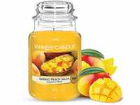 Yankee Candle Duftkerze im Glas| Mango Peach Salsa | Brenndauer bis zu 150