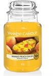 Yankee Candle Duftkerze im Glas (gro&szlig;) | Mango Peach Salsa | Brenndauer bis zu...