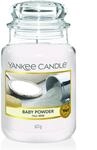 Yankee Candle Duftkerze im Glas (gro&szlig;) | Baby Powder | Brenndauer bis zu 150 Stunden