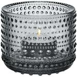 Iittala Kastehelmi 5979 Kerzenhalter, Glas, Grau, 8.1 x 8.1 x 7 cm