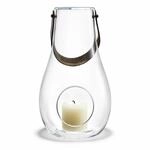 Holmegaard Laterne H29 cm Design with Light aus mundgeblasenem Glas, klar