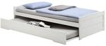 IDIMEX Ausziehbett Lorena Bett in Weiss lackiert 90 x 200 cm Liegefl&auml;che