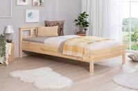 TiCAA Einzelbett Doppelbett G&auml;stebett, Merci f&uuml;r Schlafzimmer, Kinderzimmer Kiefer