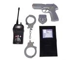 Simba 108102669 - Polizei Basic Set, Funkger&auml;t, Pistole, Handschellen, Mappe, Marke,