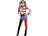 Rubie's 620712 - DC Super Hero Girls Harley Quinn Deluxe Kinderkostüm, S (3 - 4