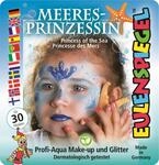 Eulenspiegel 204535 - Motiv-Set Meeresprinzessin, 3 Farben, 1 Glitzer, 1 Pinsel, 1