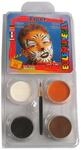 Eulenspiegel 204047 - Motiv-Set Tiger, 4 Farben, 1 Pinsel, 1 Anleitung, f&uuml;r ca. 40