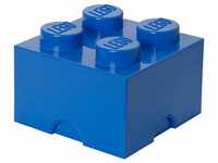 LEGO Aufbewahrungsstein, 4 Noppen, Stapelbare Aufbewahrungsbox, 5,7 l, blau