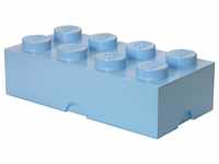 LEGO Aufbewahrungsstein, 8 Noppen, Stapelbare Aufbewahrungsbox, 12 l, hellblau