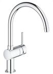 GROHE Minta, K&uuml;chenarmatur mit hohem Auslauf (Wasserhahn f&uuml;r die K&uuml;che, 360&deg;