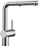 BLANCO LINUS-S Vario | K&uuml;chenarmatur in chrom | Hochdruck | Mit herausziehbarem