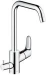 hansgrohe Focus K&uuml;chenarmatur (Wasserhahn K&uuml;che mit Ger&auml;teabstellventil, 110&deg;,