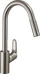 hansgrohe Focus M41 - K&uuml;chenarmatur mit Brause ausziehbar, 2 Strahlarten,...