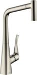 hansgrohe Metris Einhebel-K&uuml;chenarmatur, Komfort-H&ouml;he 320mm mit ausziehbarer Brause