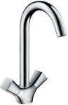 hansgrohe Logis 2-Griff K&uuml;chenarmatur, Komfort-H&ouml;he 220mm mit Schwenkauslauf...