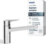 HANSA TWIST K&uuml;chenarmatur Hochdruck | 120&deg; schwenkbar I Hoher Auslauf f&uuml;r...