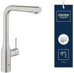 GROHE Essence, K&uuml;chenarmatur 2 Strahlarten (Wasserhahn K&uuml;che mit ausziehbarer