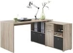 FMD M&ouml;bel, 353-001 Lexo Schreibtisch-Winkelkombination, eiche, Tisch ma&szlig;e 136.0 x
