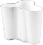 Iittala Vase Aalto 95 mm Wei&szlig; aus Glas