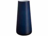 Villeroy und Boch Numa Große Vase Midnight Sky, 34 cm, Glas, Blau