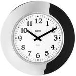 Alessi "Momento Wanduhr aus Edelstahl, mechanisches Werk, Stahlfarbe