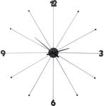 Kare Design Wanduhr Like Umbrella, Schwarz, 100cm Durchmesser, Uhr, Modern,