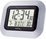 Technoline WS 8005 Funkwanduhr DCF77 Funkuhr mit Innenthermometer | Datum | Wochentag